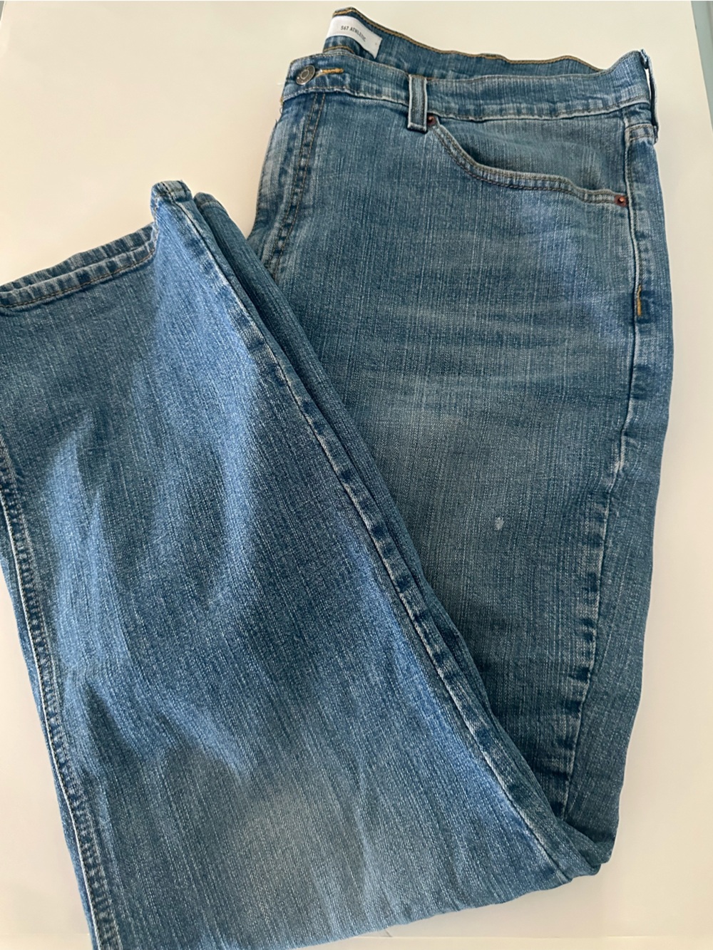 Signature by Levi Strauss Relaxed Fit Medium Blue Denim Jeans